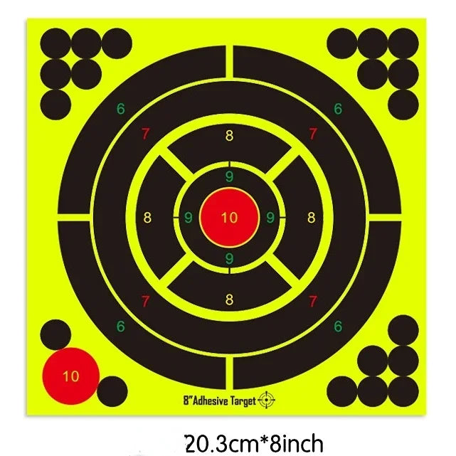 10 Pcs/Lot Shooting Target Stickers 8x8 inch