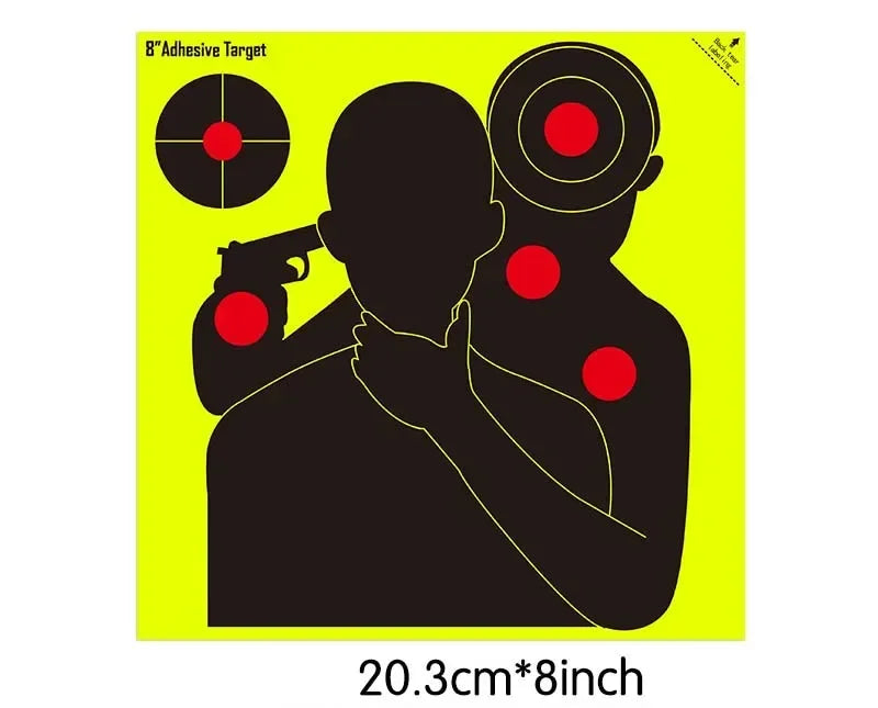 10 Pcs/Lot Shooting Target Stickers 8x8 inch