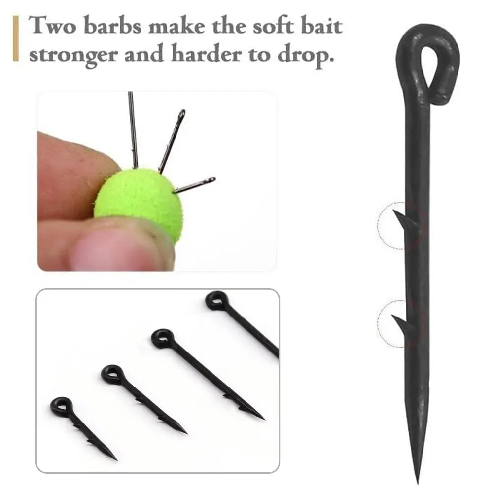 20x Metal Bait Spike Carp Fishing Hook