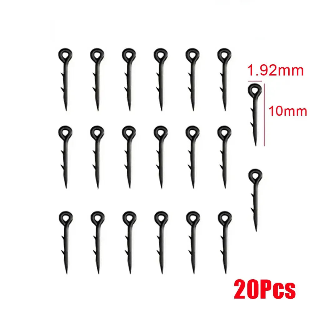 20x Metal Bait Spike Carp Fishing Hook