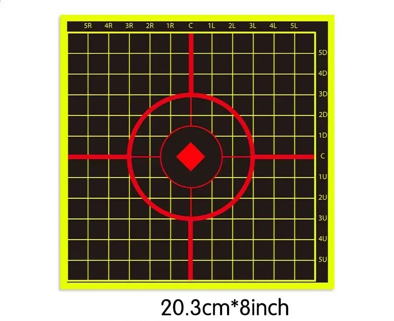 10 Pcs/Lot Shooting Target Stickers 8x8 inch