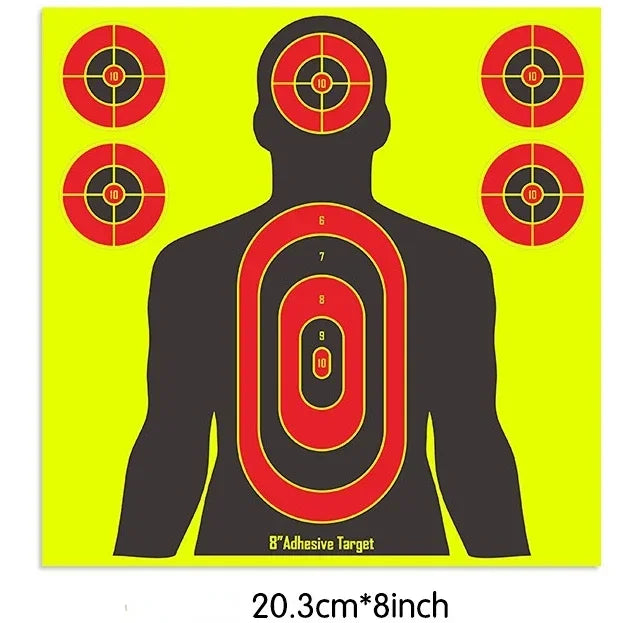 10 Pcs/Lot Shooting Target Stickers 8x8 inch