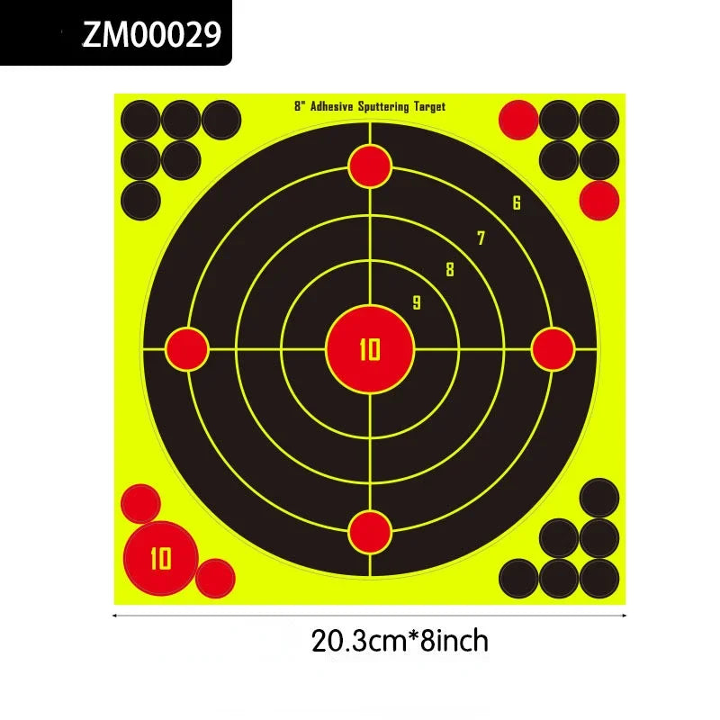 10 Pcs/Lot Shooting Target Stickers 8x8 inch