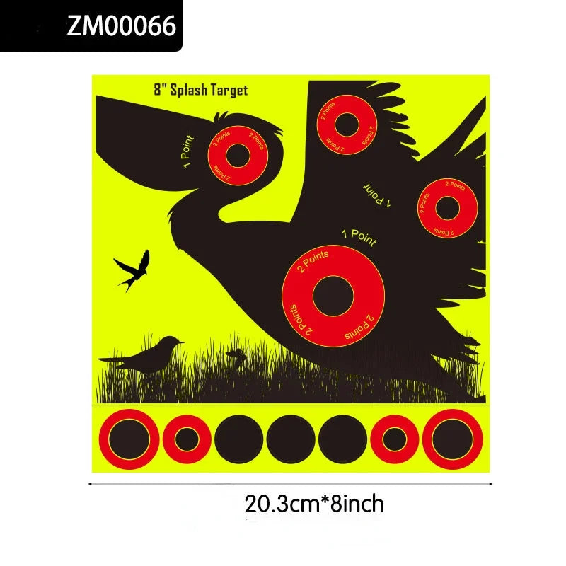 10 Pcs/Lot Shooting Target Stickers 8x8 inch