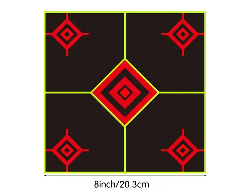 10 Pcs/Lot Shooting Target Stickers 8x8 inch