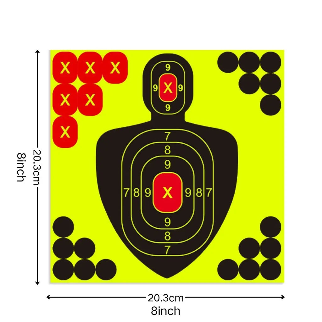10Pcs Silhouette Splatter Targets