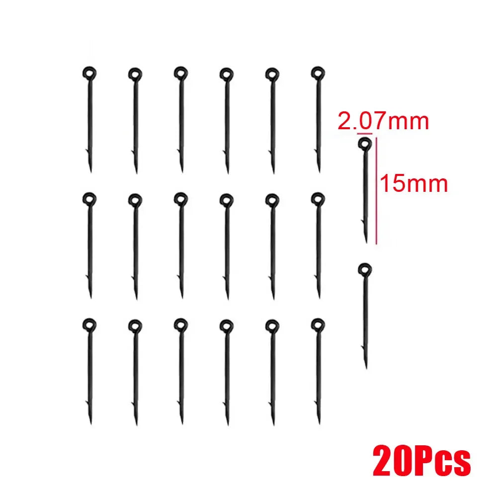20x Metal Bait Spike Carp Fishing Hook