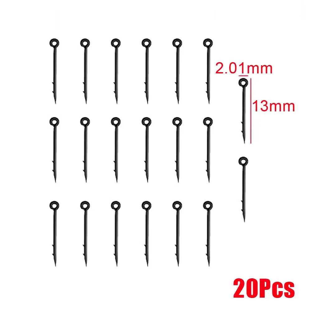 20x Metal Bait Spike Carp Fishing Hook