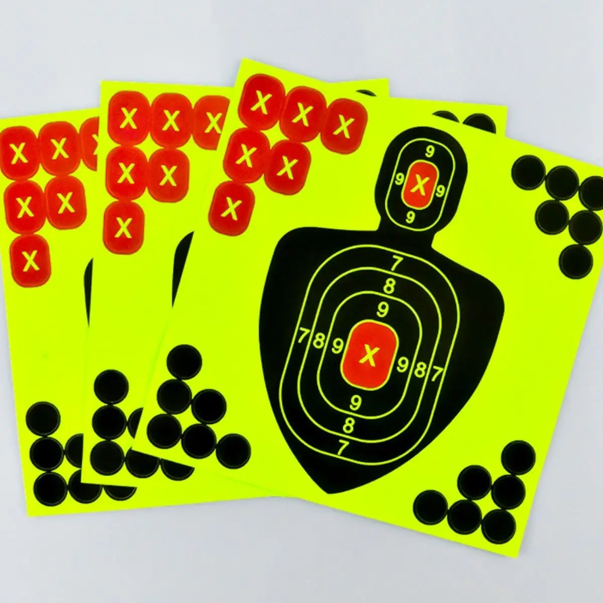10Pcs Silhouette Splatter Targets