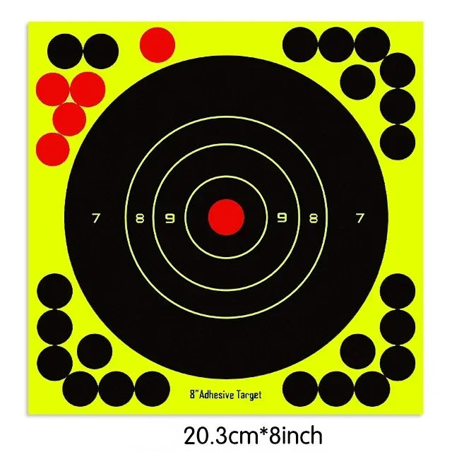 10 Pcs/Lot Shooting Target Stickers 8x8 inch