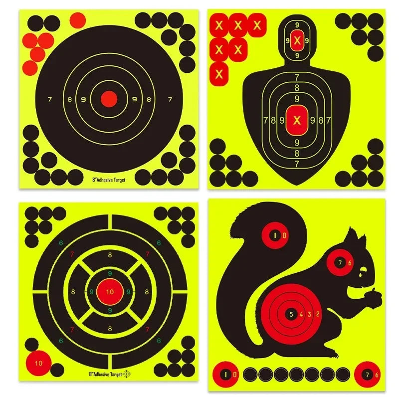 10 Pcs/Lot Shooting Target Stickers 8x8 inch