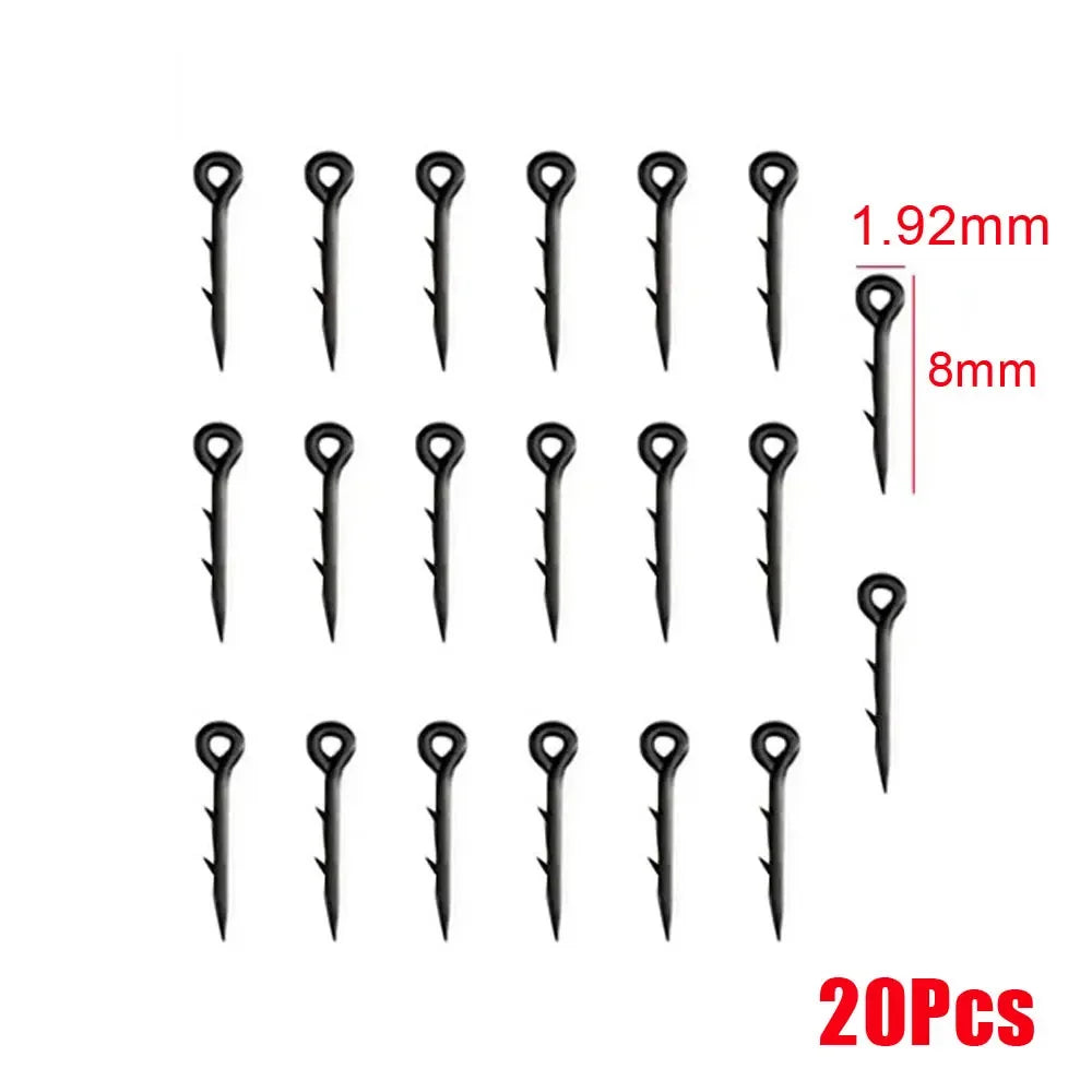20x Metal Bait Spike Carp Fishing Hook