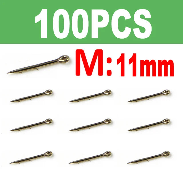 Wifreo 100PCS Metal Bait Spike Carp Fishing Hook